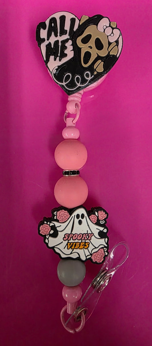 BEADED BADGE REEL CALL ME KITTY