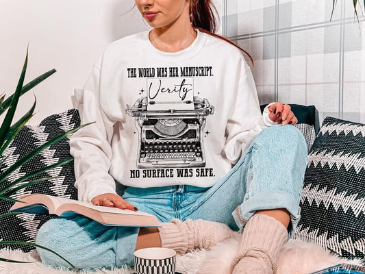 THE WORLD WAS HER MANUSCRIPT